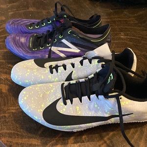 Size 7.5 Nike (brand new) & Size 8 New Balance (excellent like new) track shoes
